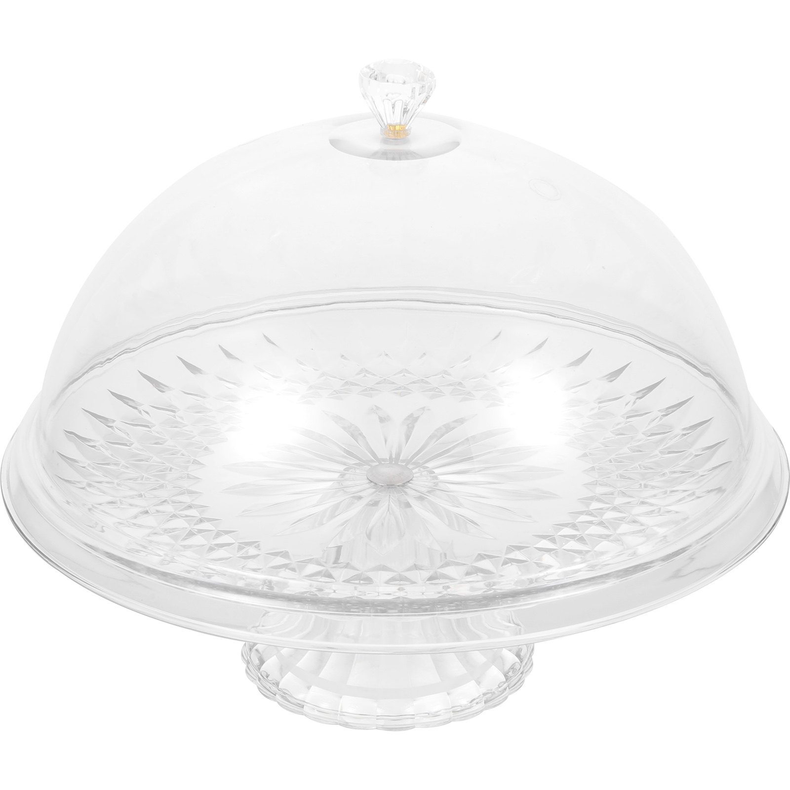 Clear Pet Cake Stand with Dome - Plastic Dome Clear ulasan dan harga