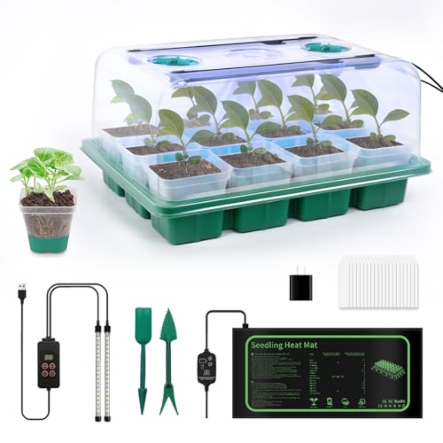 Seed Starter Kit with Grow Lig - Humidity Dome Kit ulasan dan harga