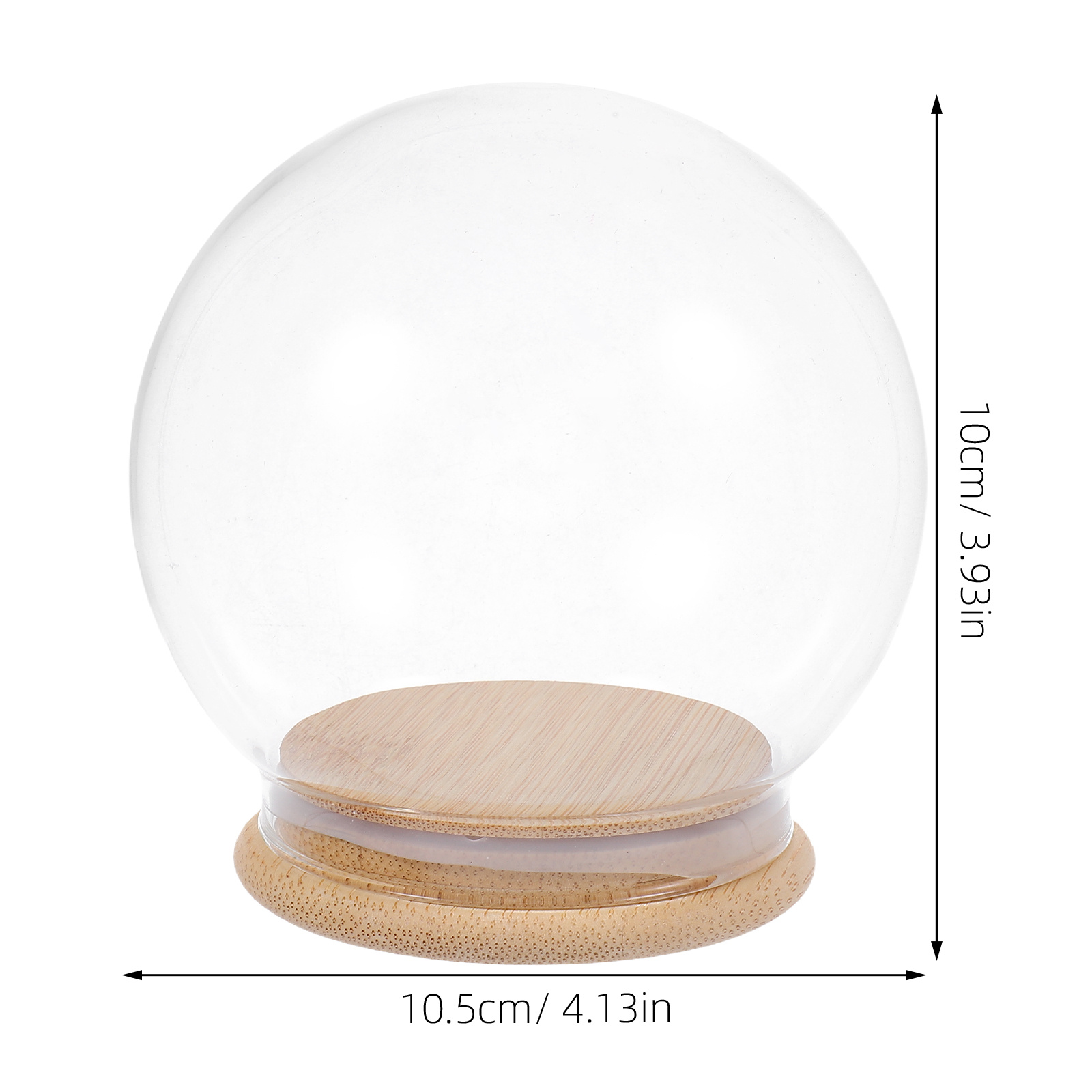 Glass Dome Eternal Flower Disp - Plastic Dome Clear ulasan dan harga