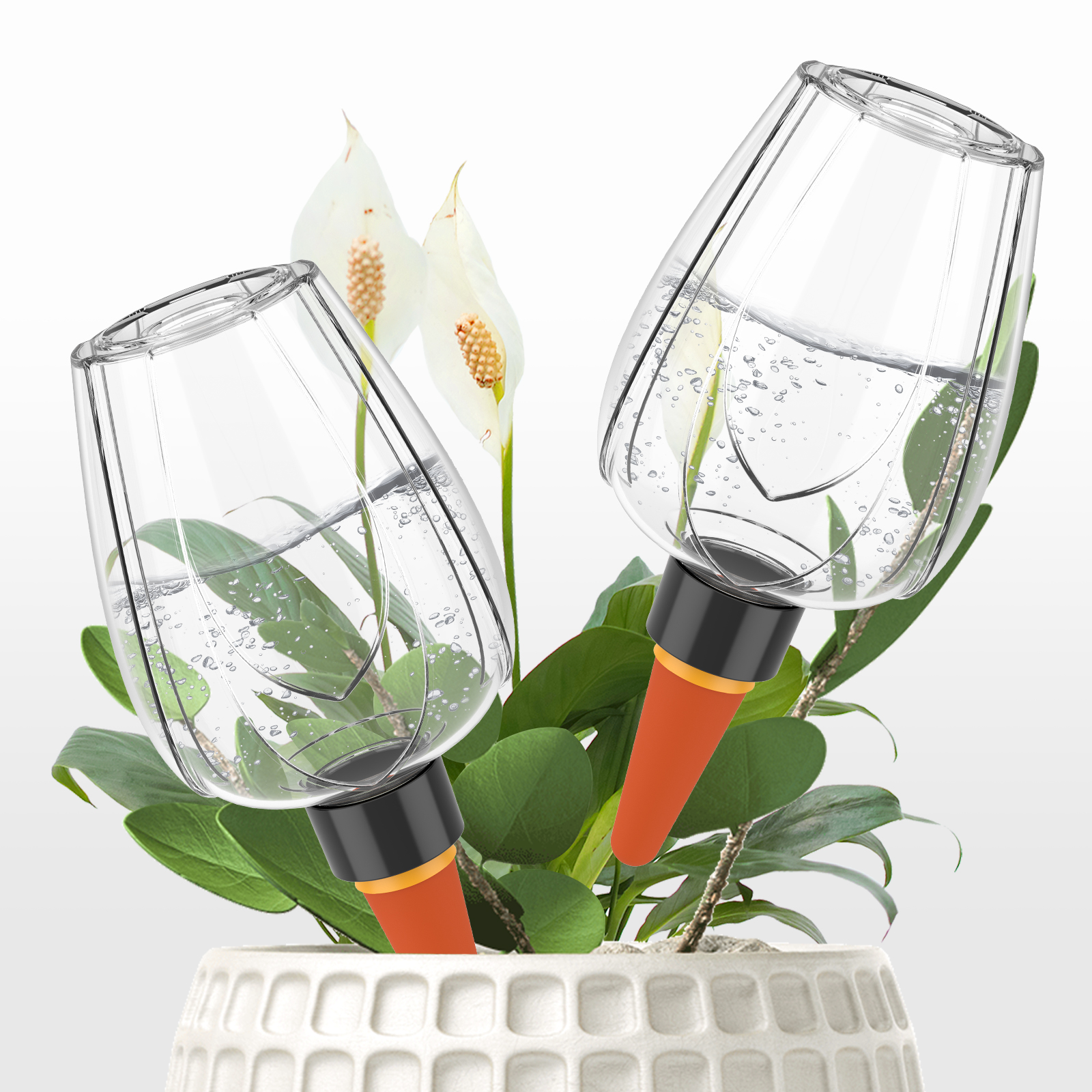 4Pcs Plant Watering Globe Clea - Self Watering Insert ulasan dan harga