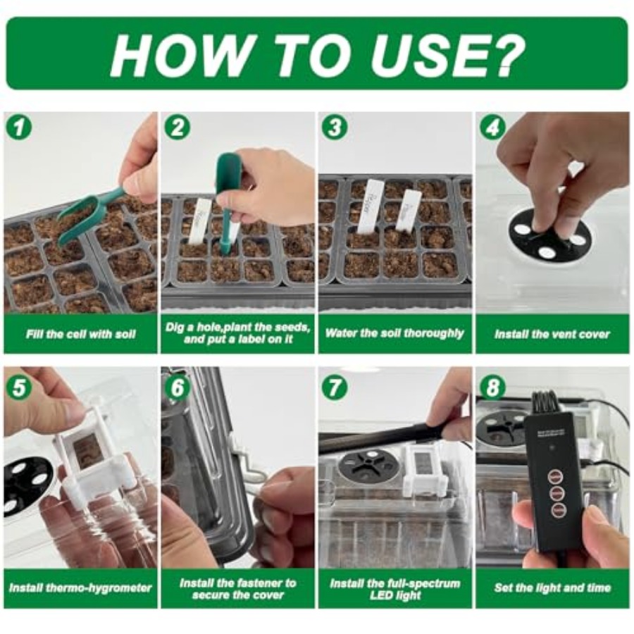 Seed Starter Tray with Grow Li - Humidity Dome Kit ulasan dan harga