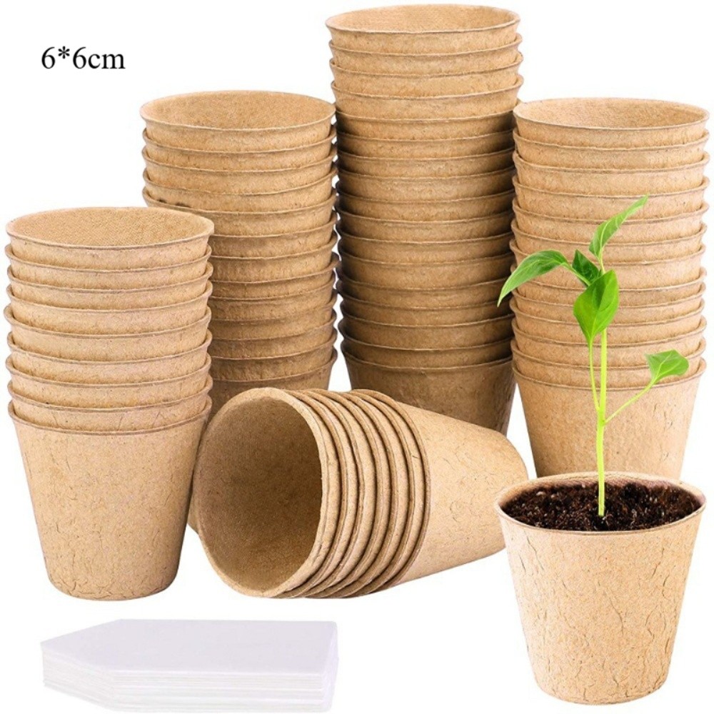 50PCS Biodegradable Plant Star - Peat Pellet Tray ulasan dan harga