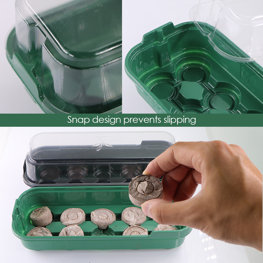 10 Cells Seedling Trays Germin - Peat Pellet Tray ulasan dan harga